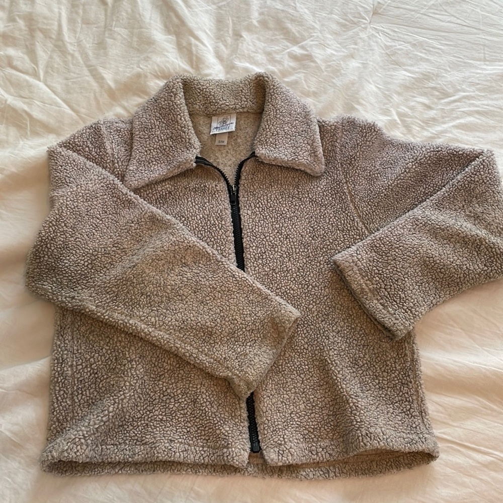 Fleece zip up jacket